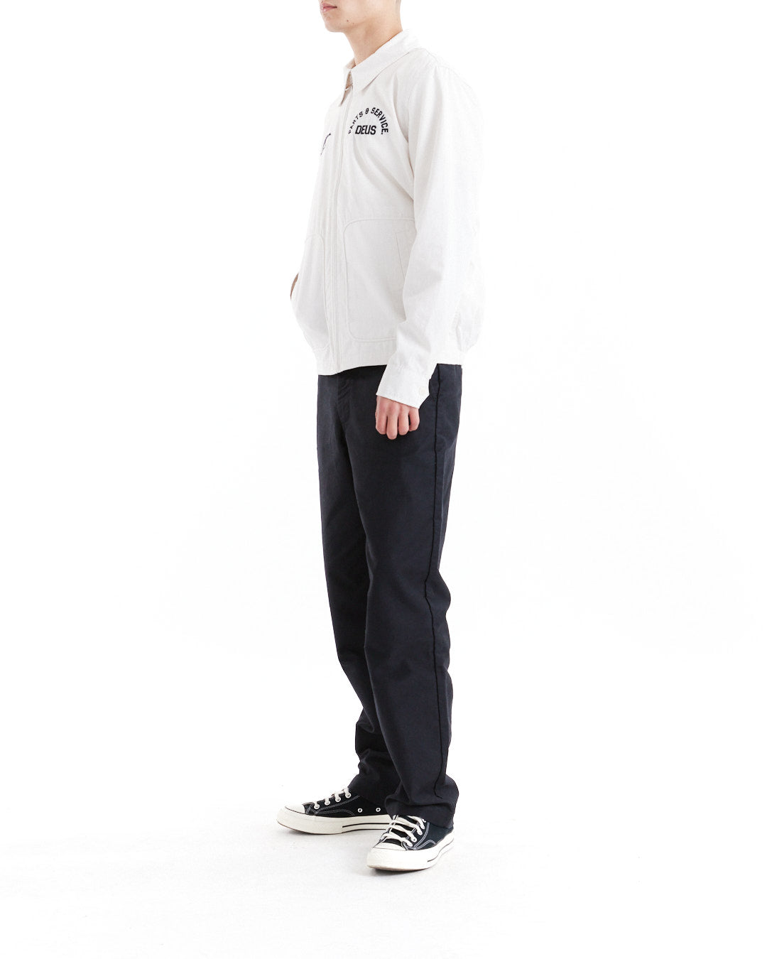 DEUS EX MACHINA TELLER DRIZZLER JACKET - VINTAGE WHITE