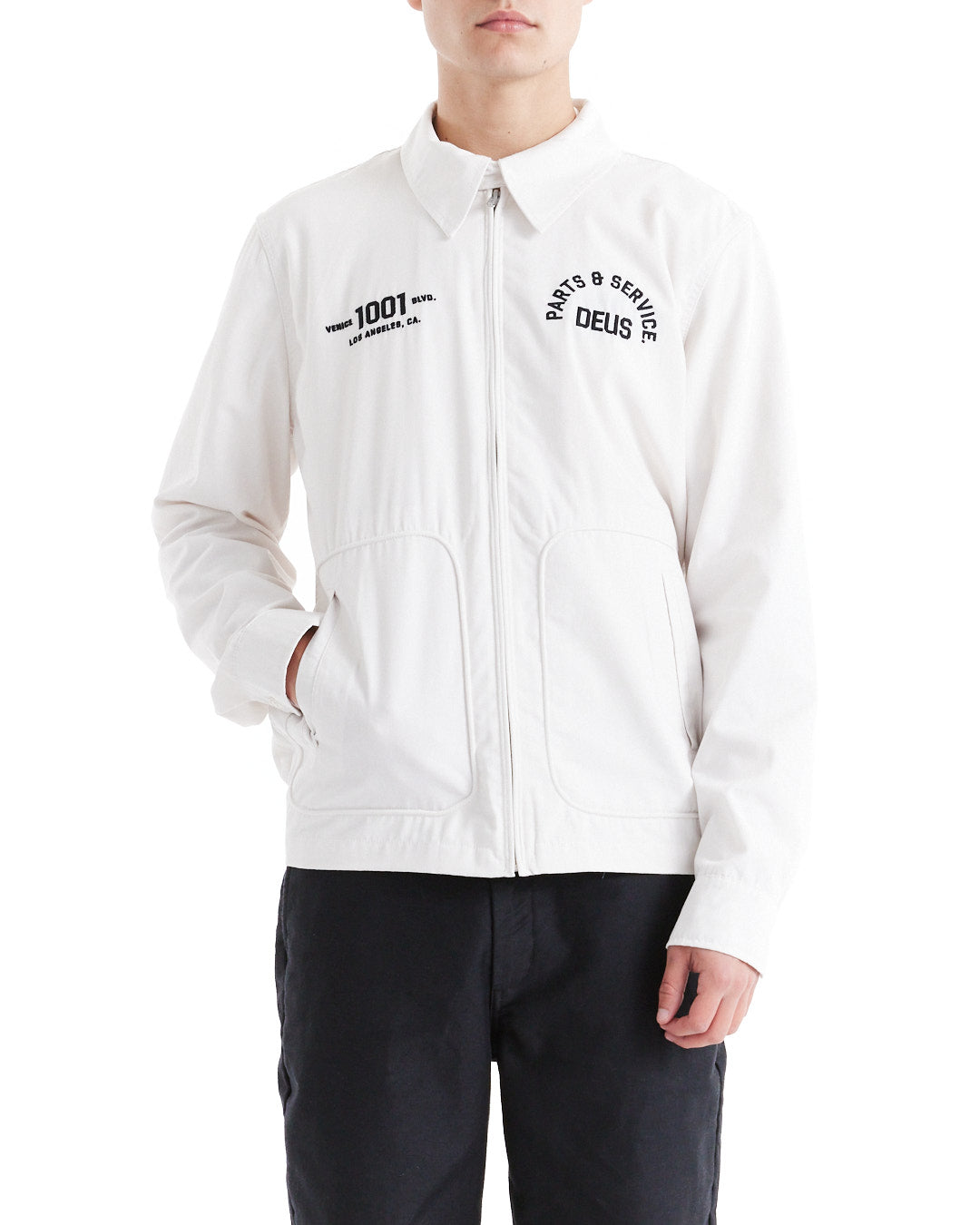 Teller Drizzler Jacket - Vintage White|Model