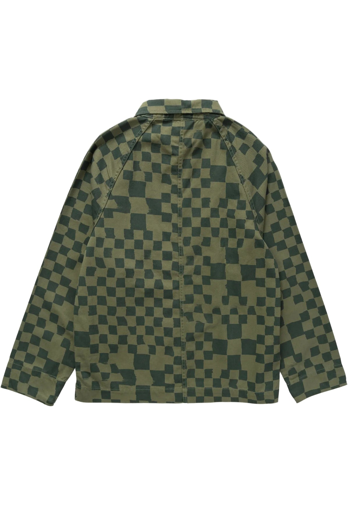 Service Works Drill Printed Foh Jacket — Olive Checker — view 2