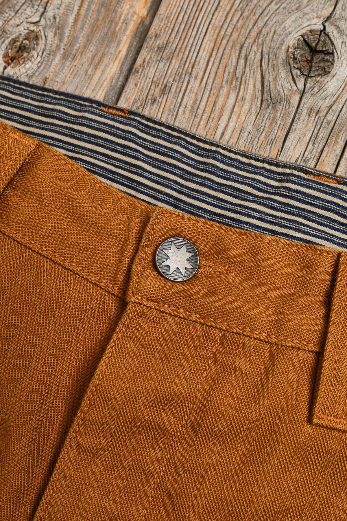 FREENOTE ORTEGA PANT 13 OUNCE - RUST HERRINGBONE