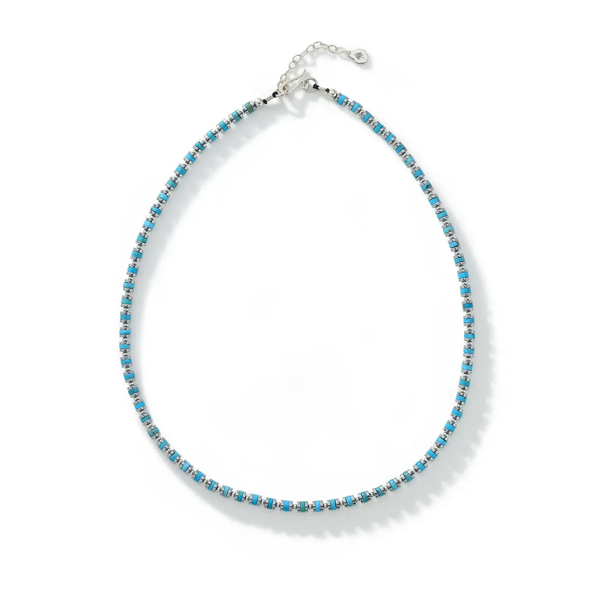 SAAD HORIZON HEISHI TURQUOISE NECKLACE STONE 4MM - 40CM
