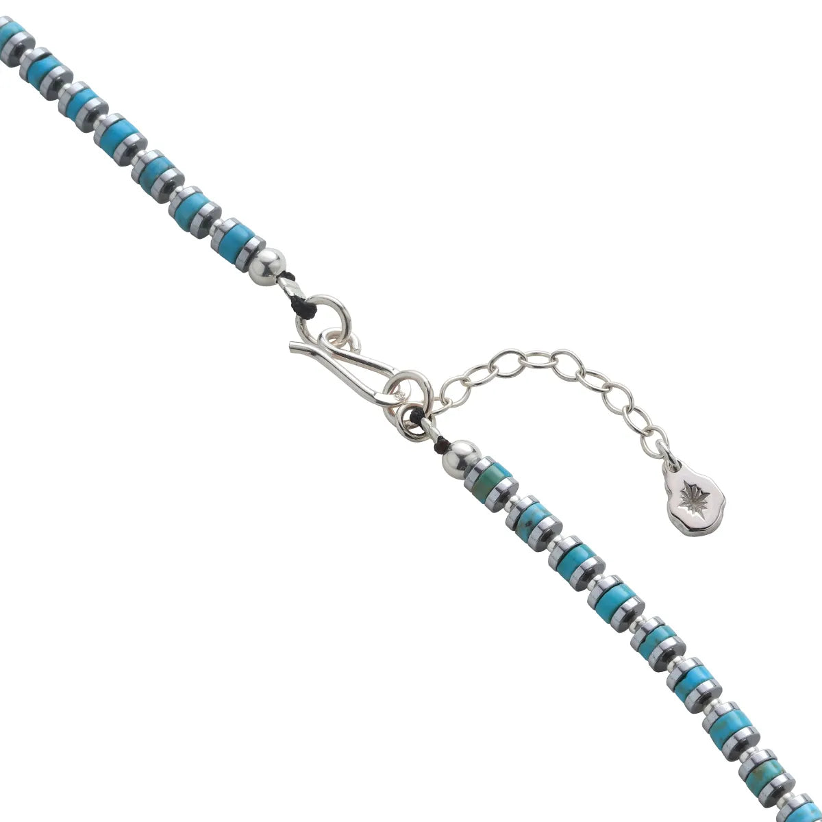 SAAD HORIZON HEISHI TURQUOISE NECKLACE STONE 4MM - 40CM