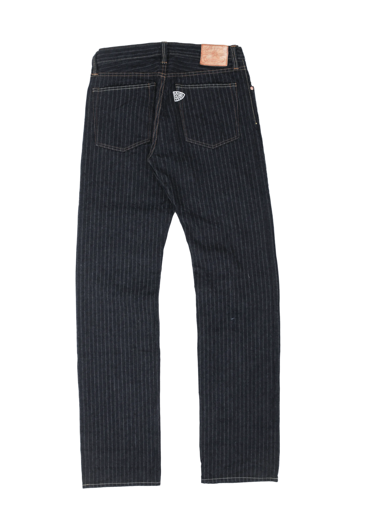 Graph Zero 16oz Straight Jeans — Herringbone Stripe — view 2