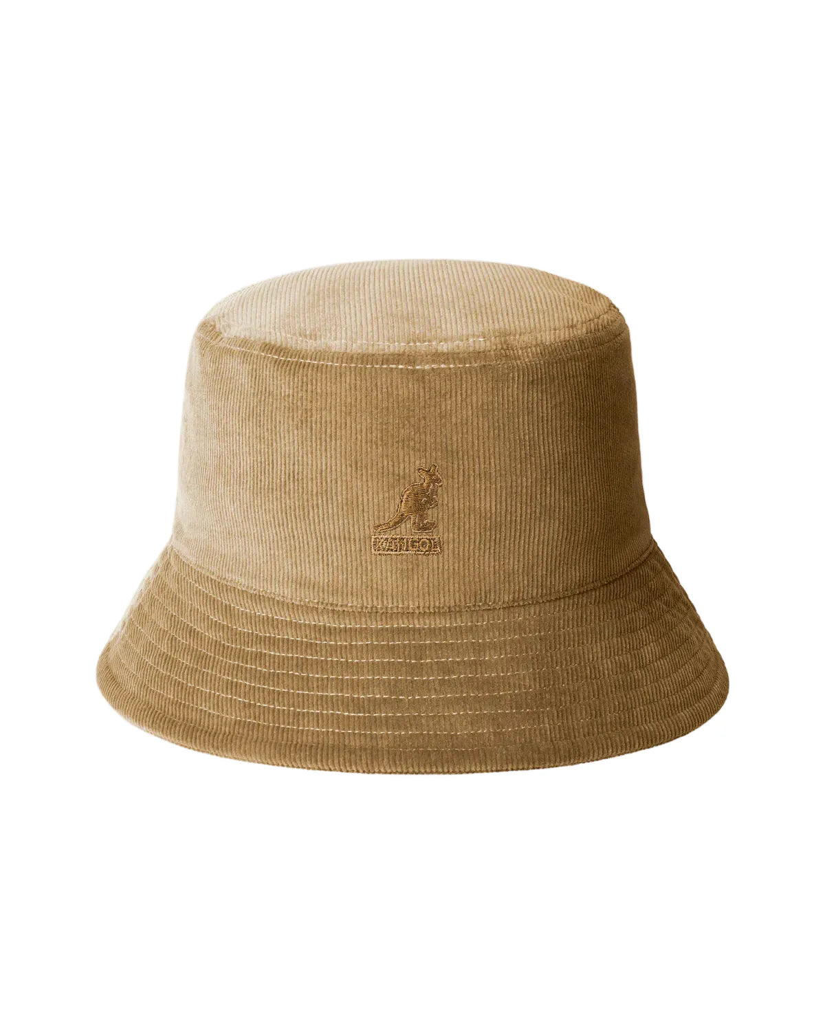 Kangol Cord Bucket — Beige — front view