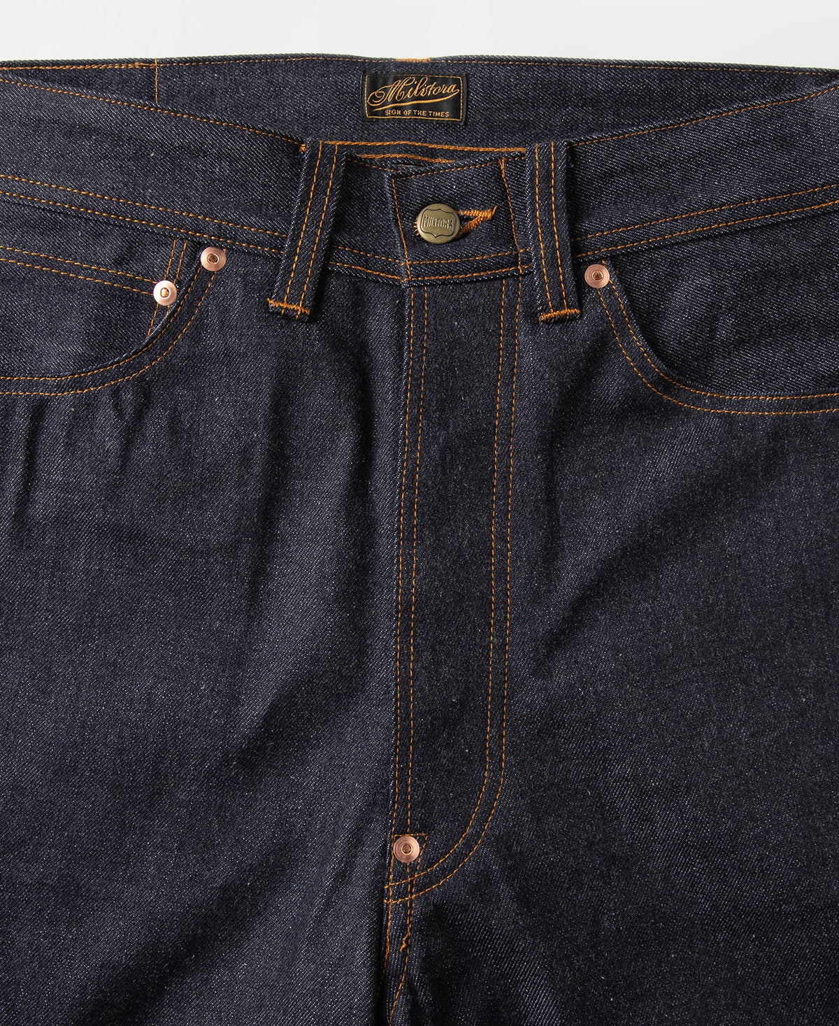 MILITORA LOT 809 1940S WIDE-LEG SELVEDGE DENIM TROUSERS