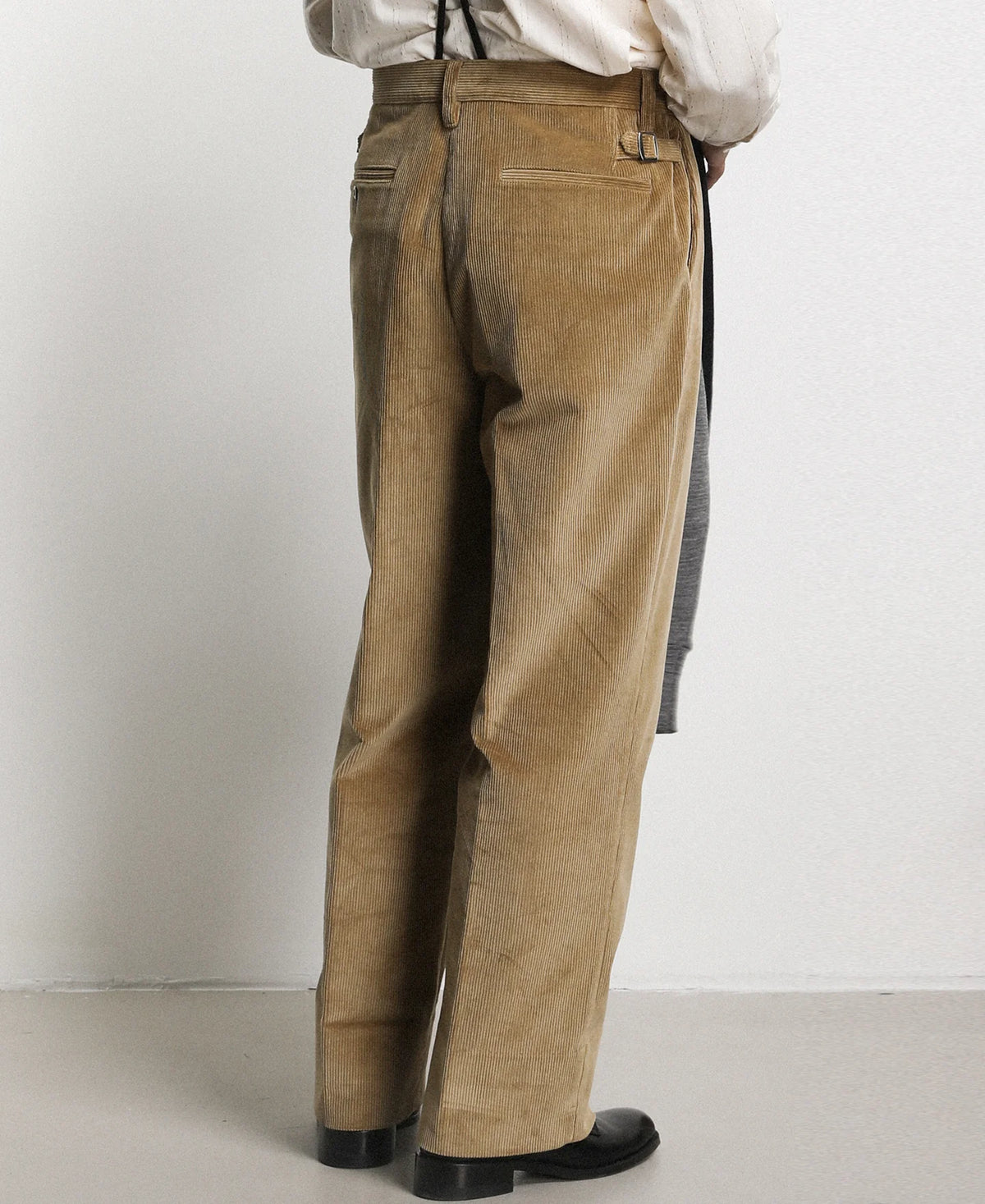 MILITORA LOT 840 9.5 WALE 1940S CORDUROY WORK PANTS - KHAKI
