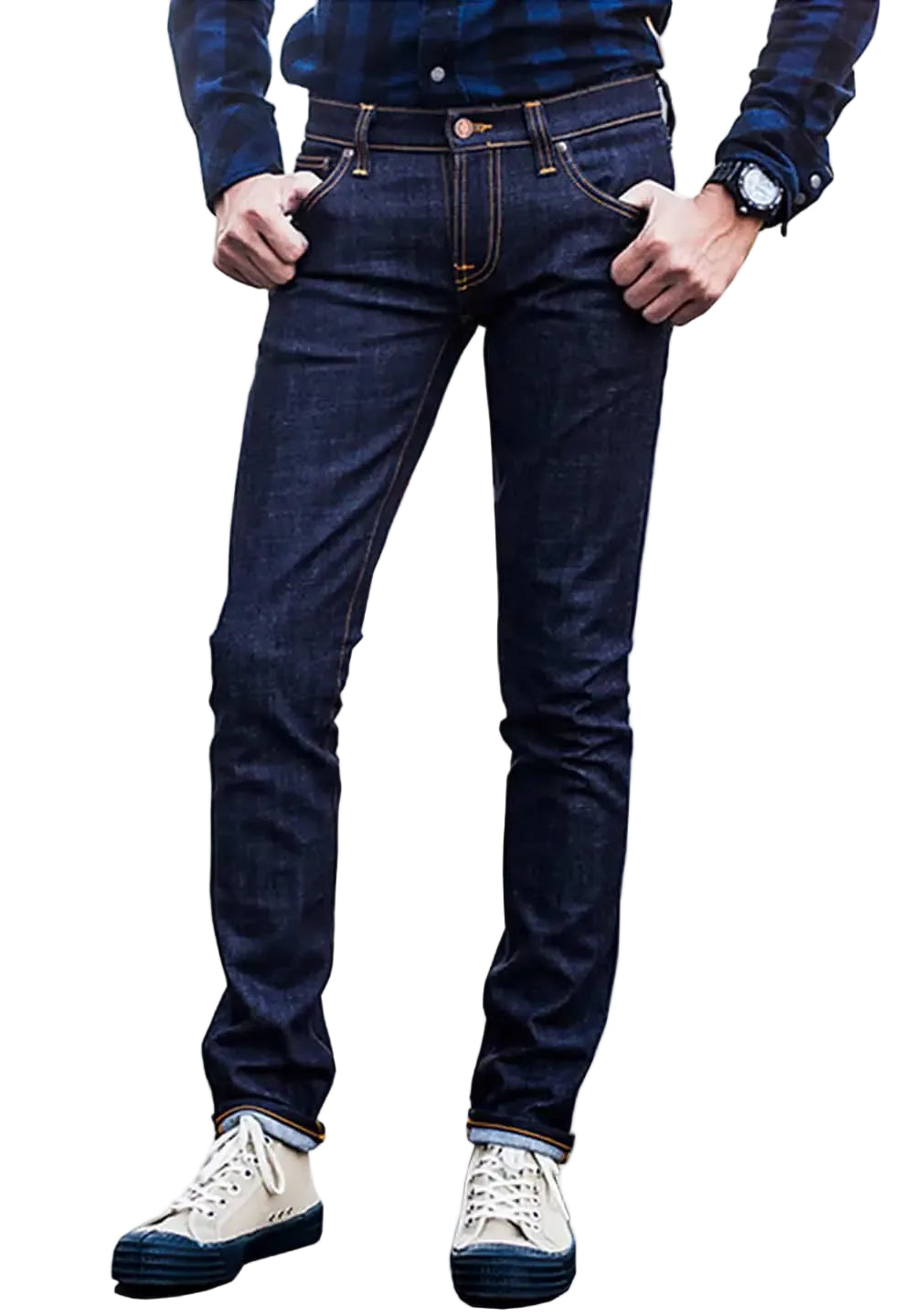 Nudie Jeans Tight Long John — Dry Slow Orange — front view