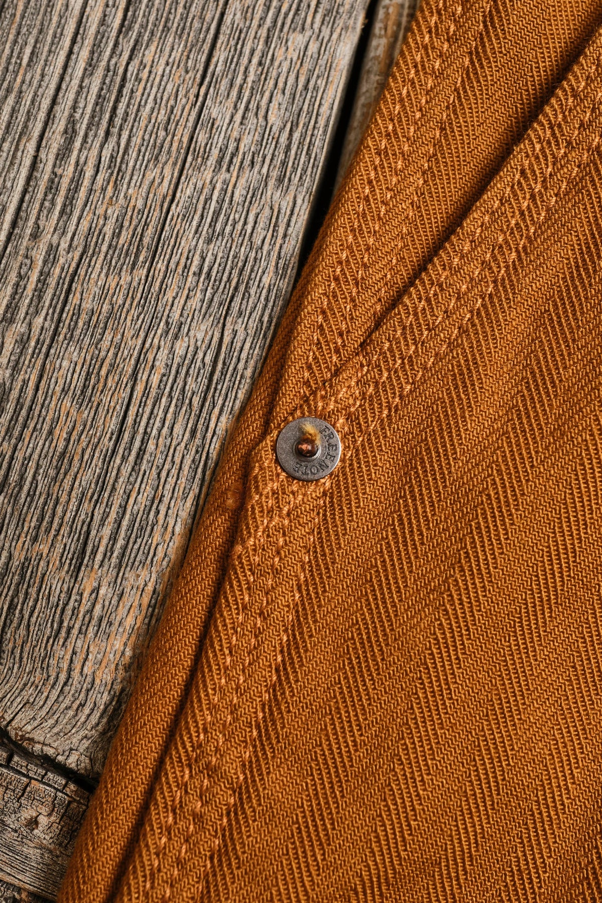 FREENOTE ORTEGA PANT 13 OUNCE - RUST HERRINGBONE