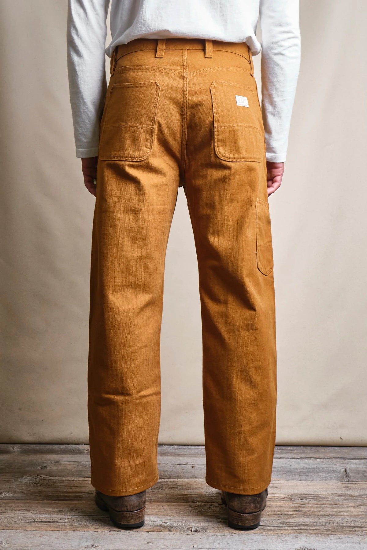 FREENOTE ORTEGA PANT 13 OUNCE - RUST HERRINGBONE