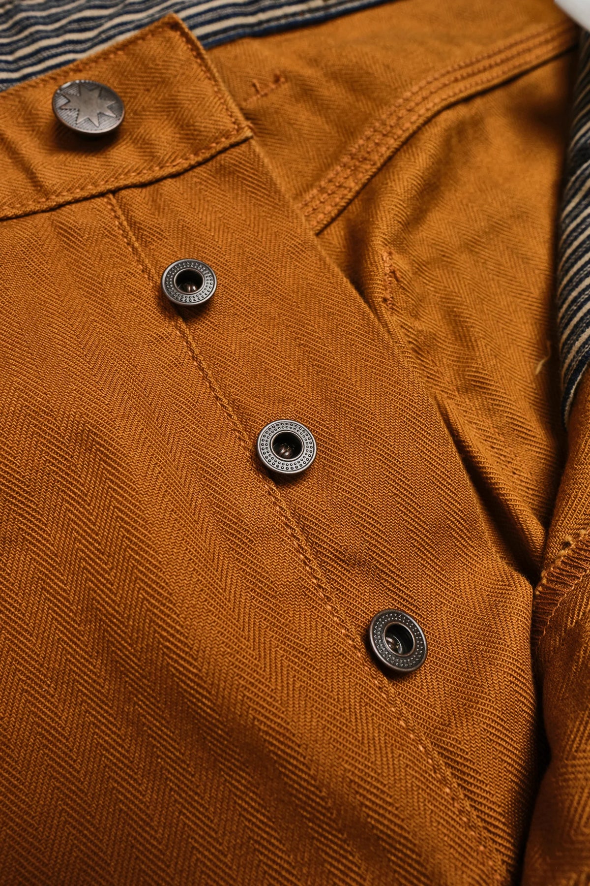 FREENOTE ORTEGA PANT 13 OUNCE - RUST HERRINGBONE