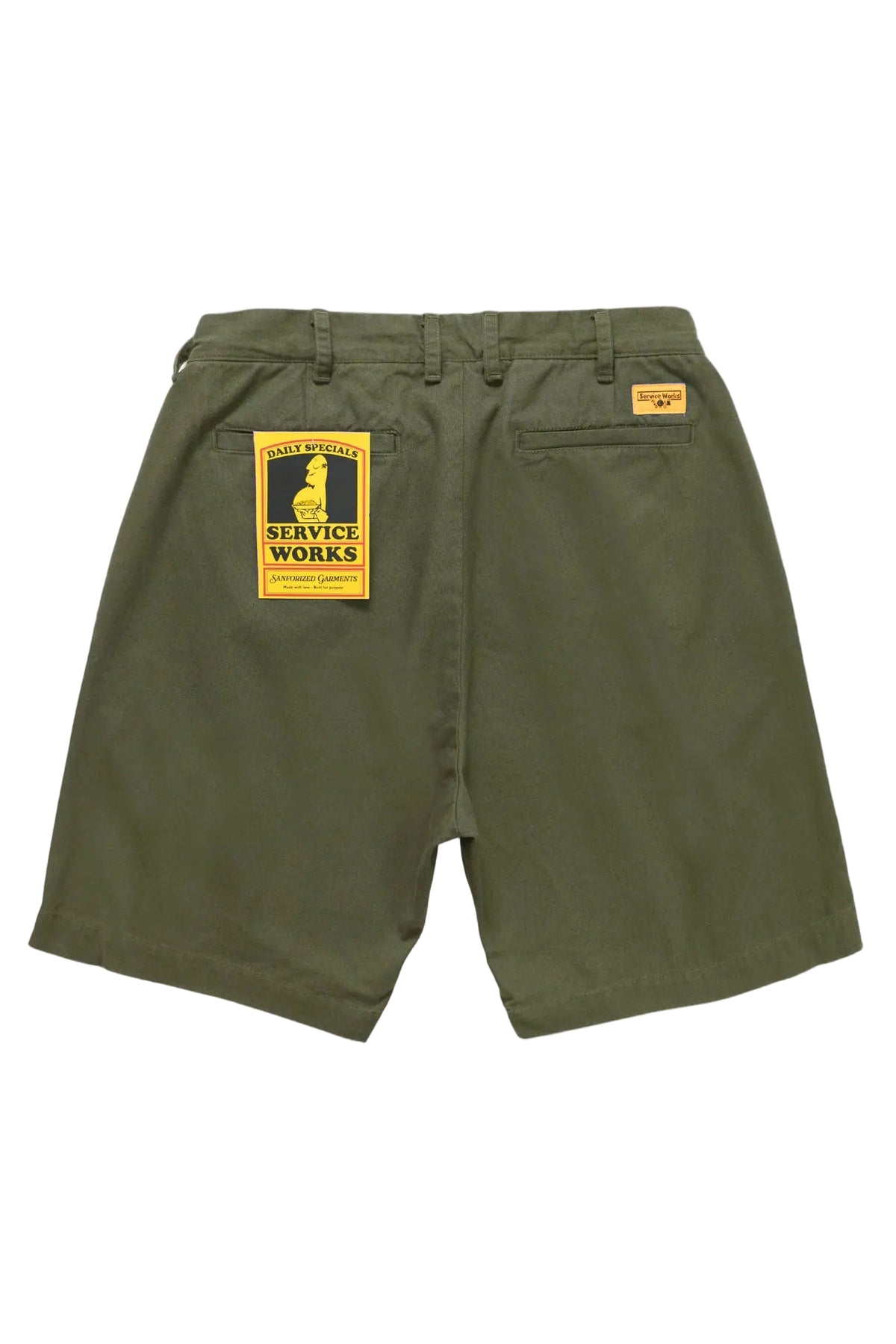 Service Works Drill Part Timer Short — Olive — view 2