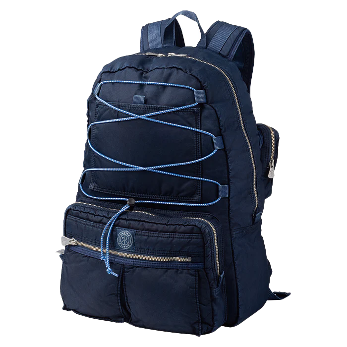 Porter Classic Super Nylon Daypack L — Blue — front view