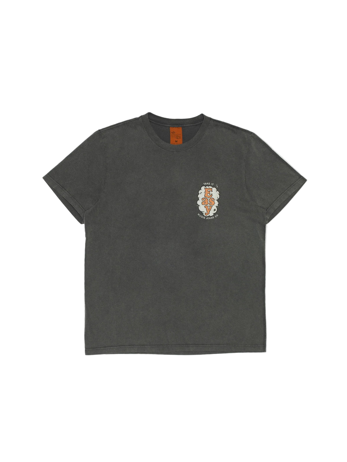 NUDIE JEANS ROY T-SHIRT EASY CLOUD - ANTRACITE