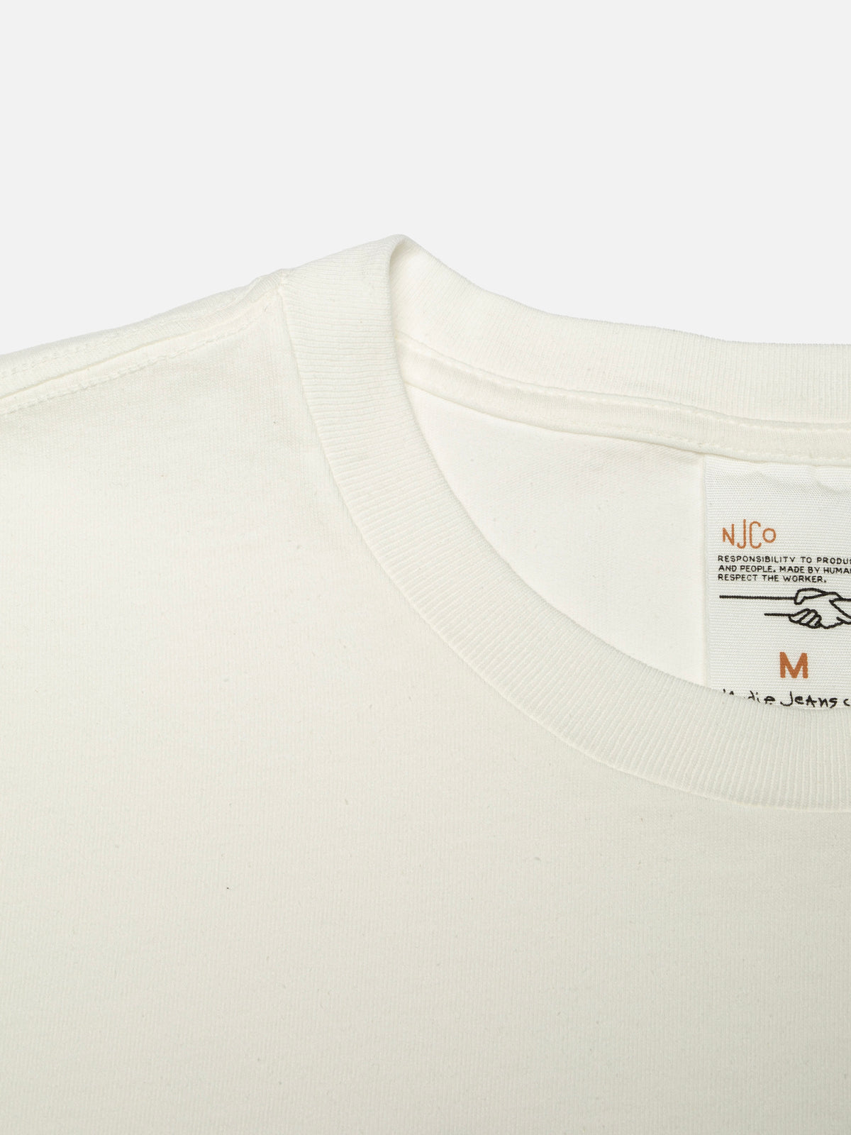 NUDIE JEANS ROY T-SHIRT FAB FOUR - CHALK WHITE
