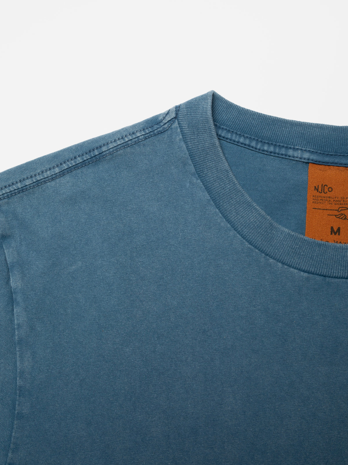 NUDIE JEANS ROY T-SHIRT OG LINE-UP - FRENCH BLUE