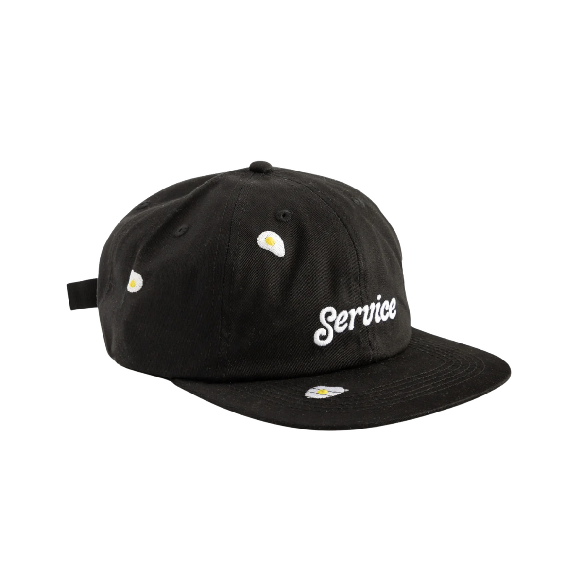 Service Works Service Fried Cap — Black — front view