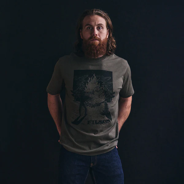 Filson Short Sleeve Frontier Graphic T-Shirt — Tarmac/Vision — view 3