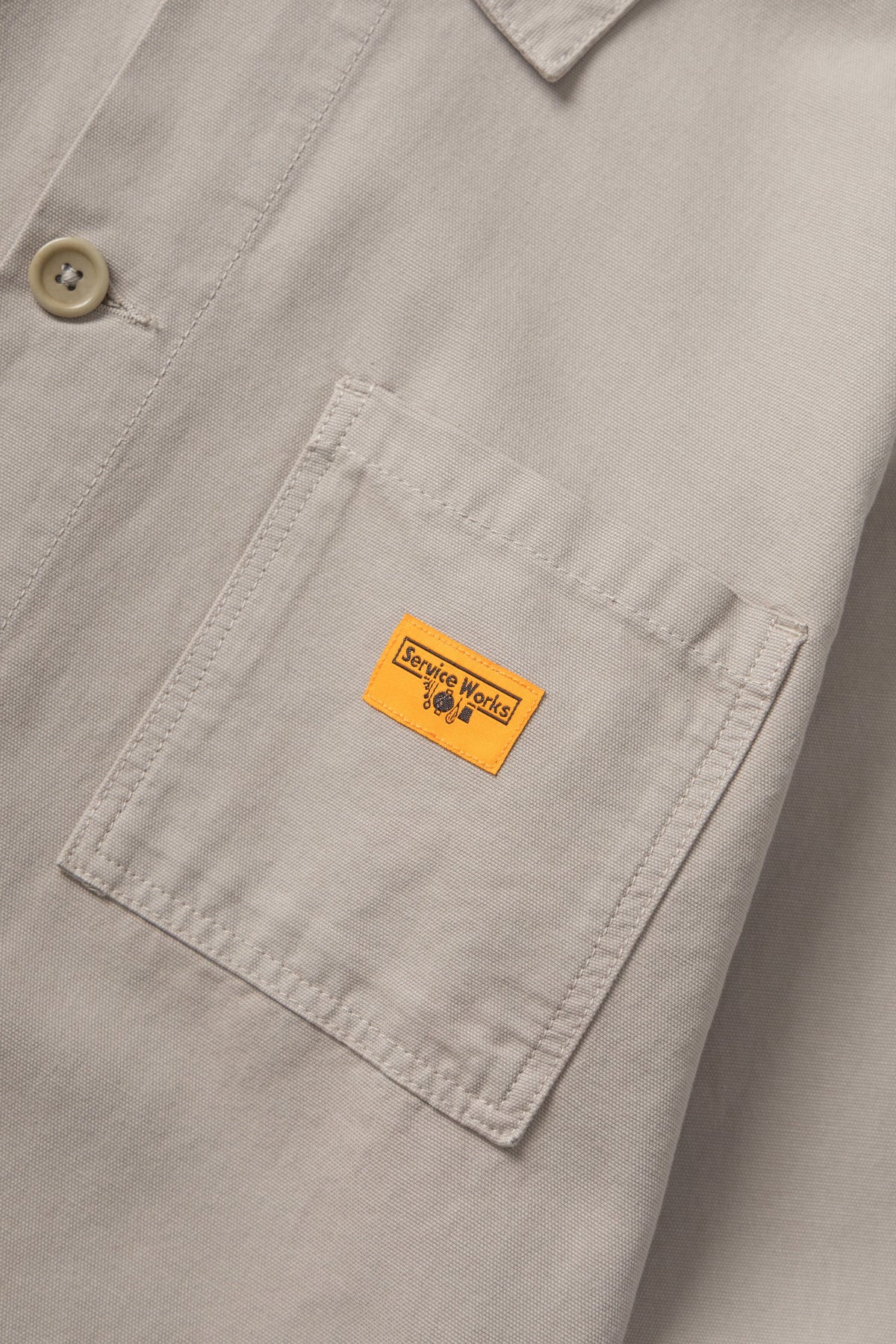 Service Works Canvas Coverall Jacket — Stone — view 7