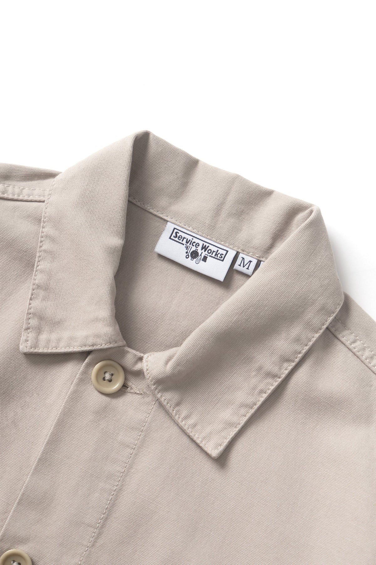 Service Works Canvas Coverall Jacket — Stone — view 4
