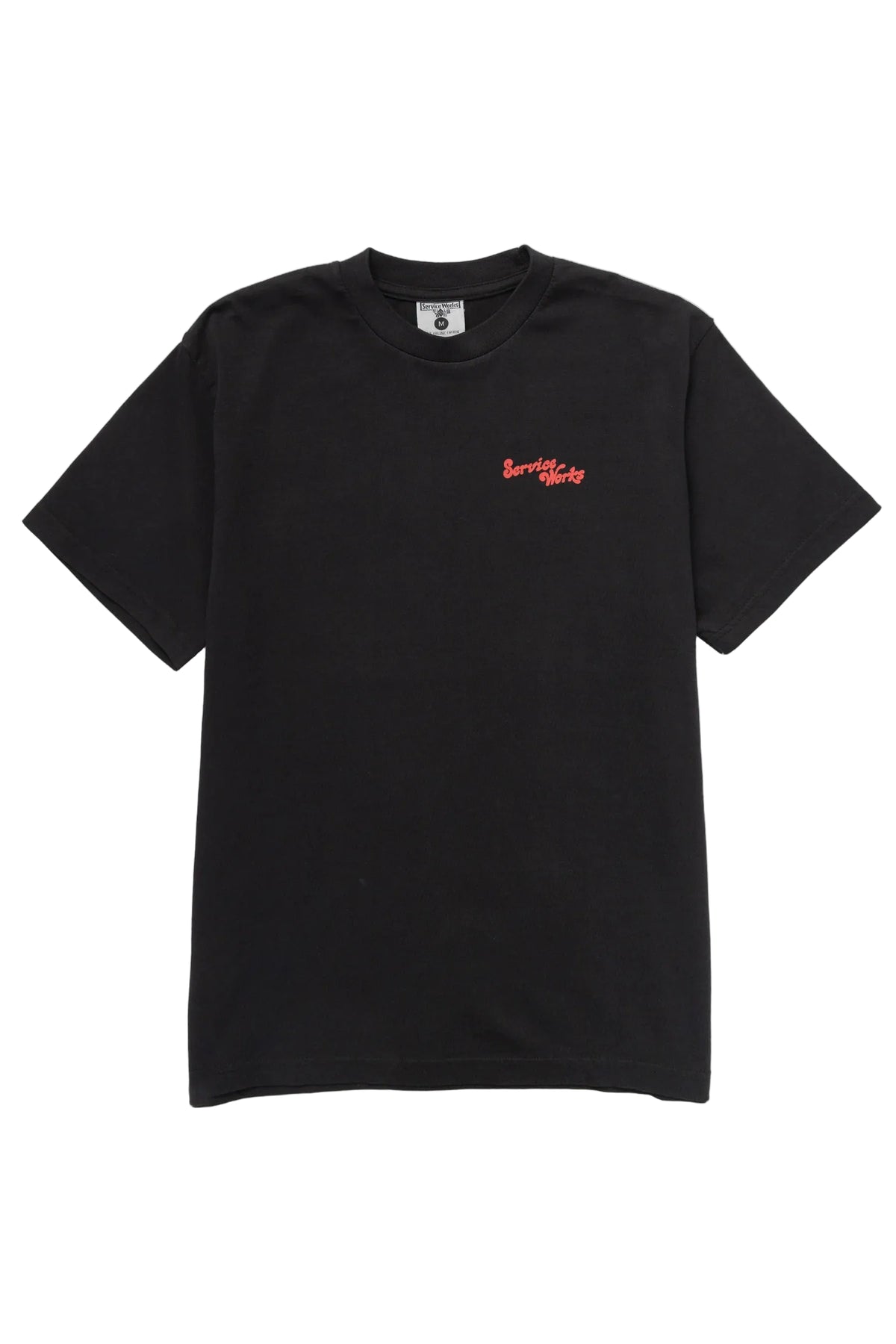 Service Works Work + Pleasure Tee — Black — front view