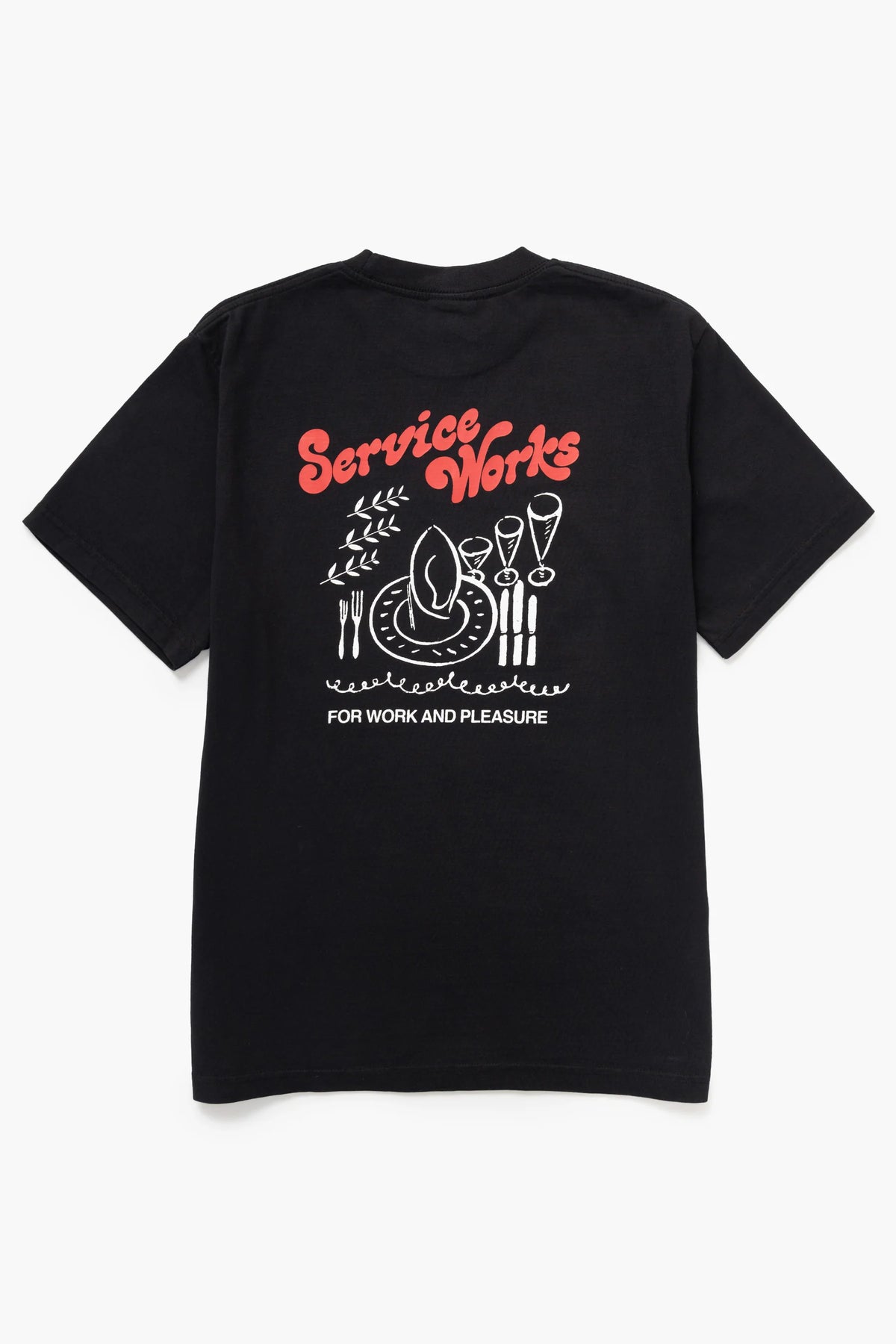 Service Works Work + Pleasure Tee — Black — view 2