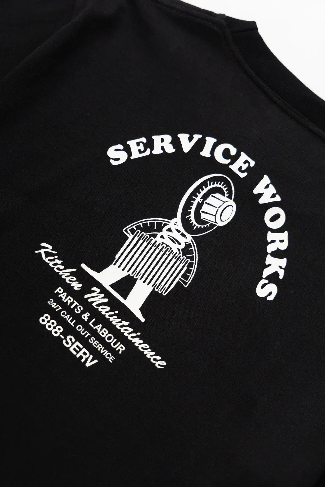 Service Works Maintenance Tee — Black — view 3