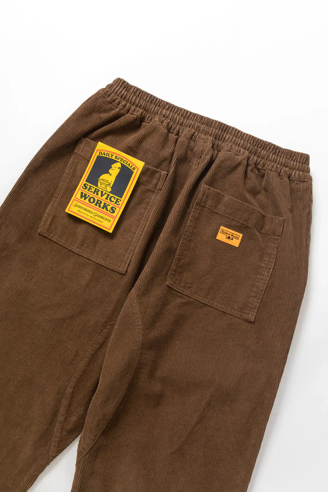 Service Works Corduroy Chef Pant — Bark — view 4