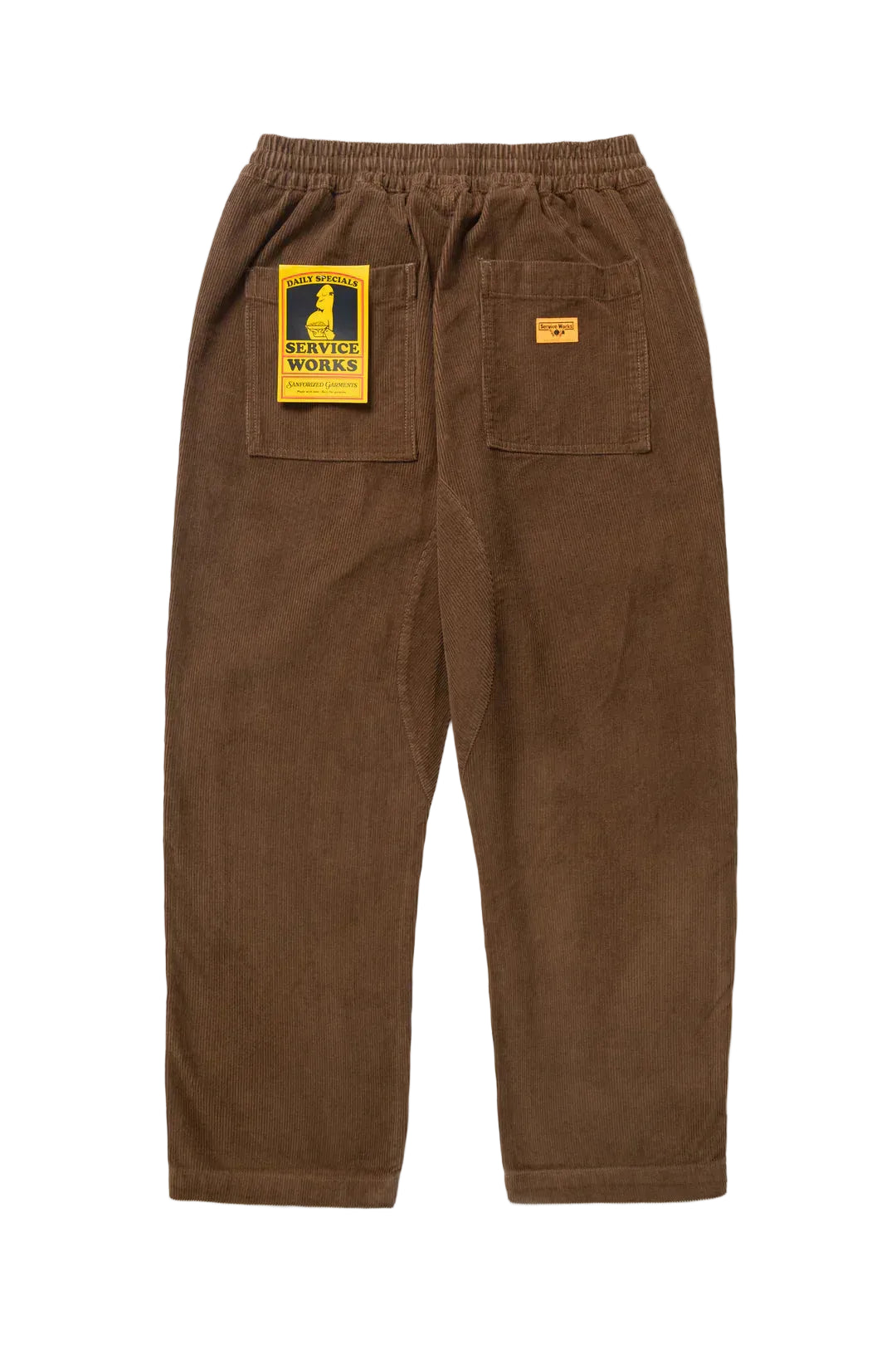 Service Works Corduroy Chef Pant — Bark — view 2