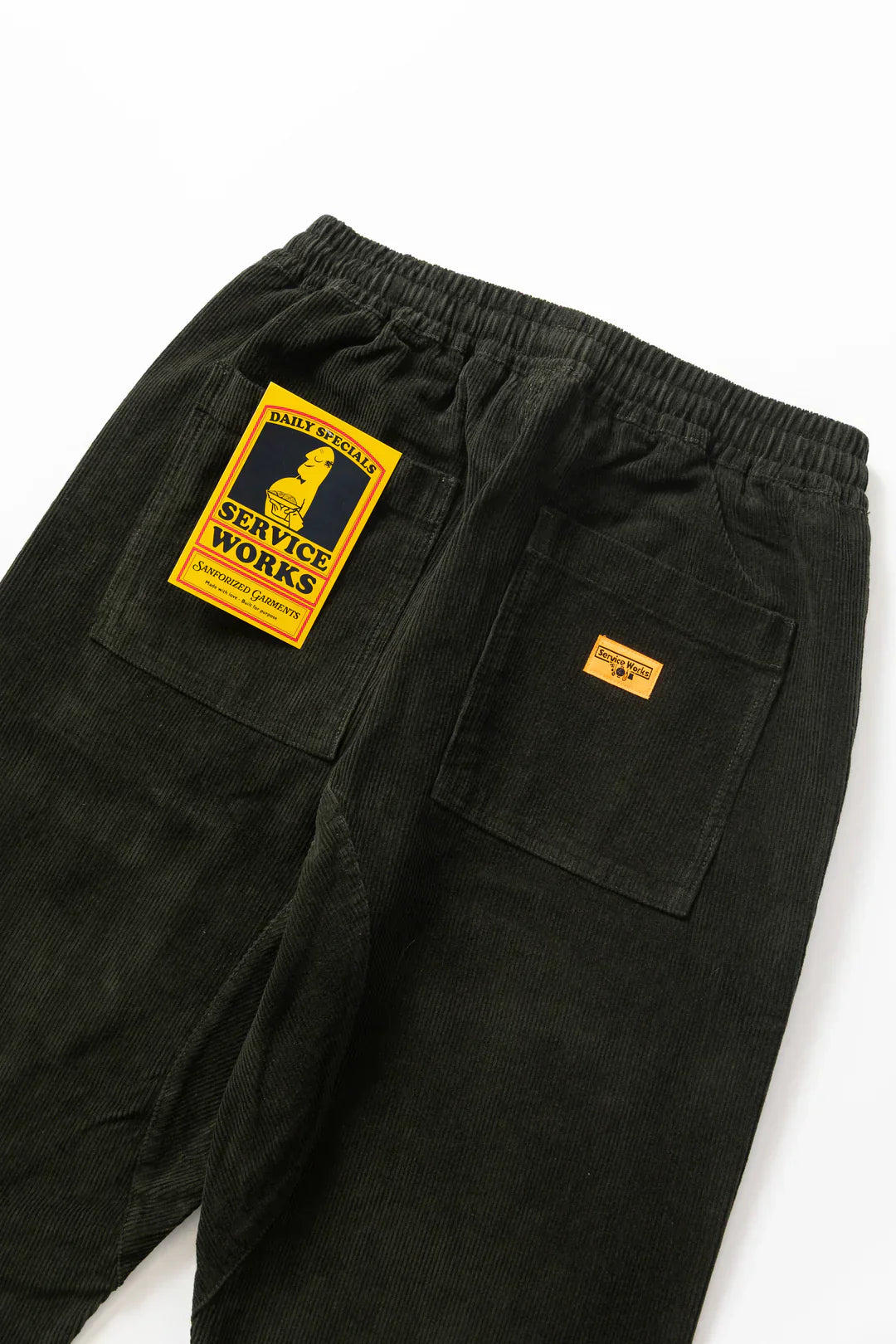 Service Works Corduroy Chef Pant — Coppice — view 4