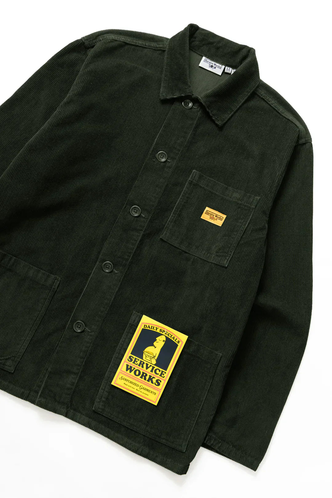 Service Works Corduroy Chore Shirt — Coppice — view 7