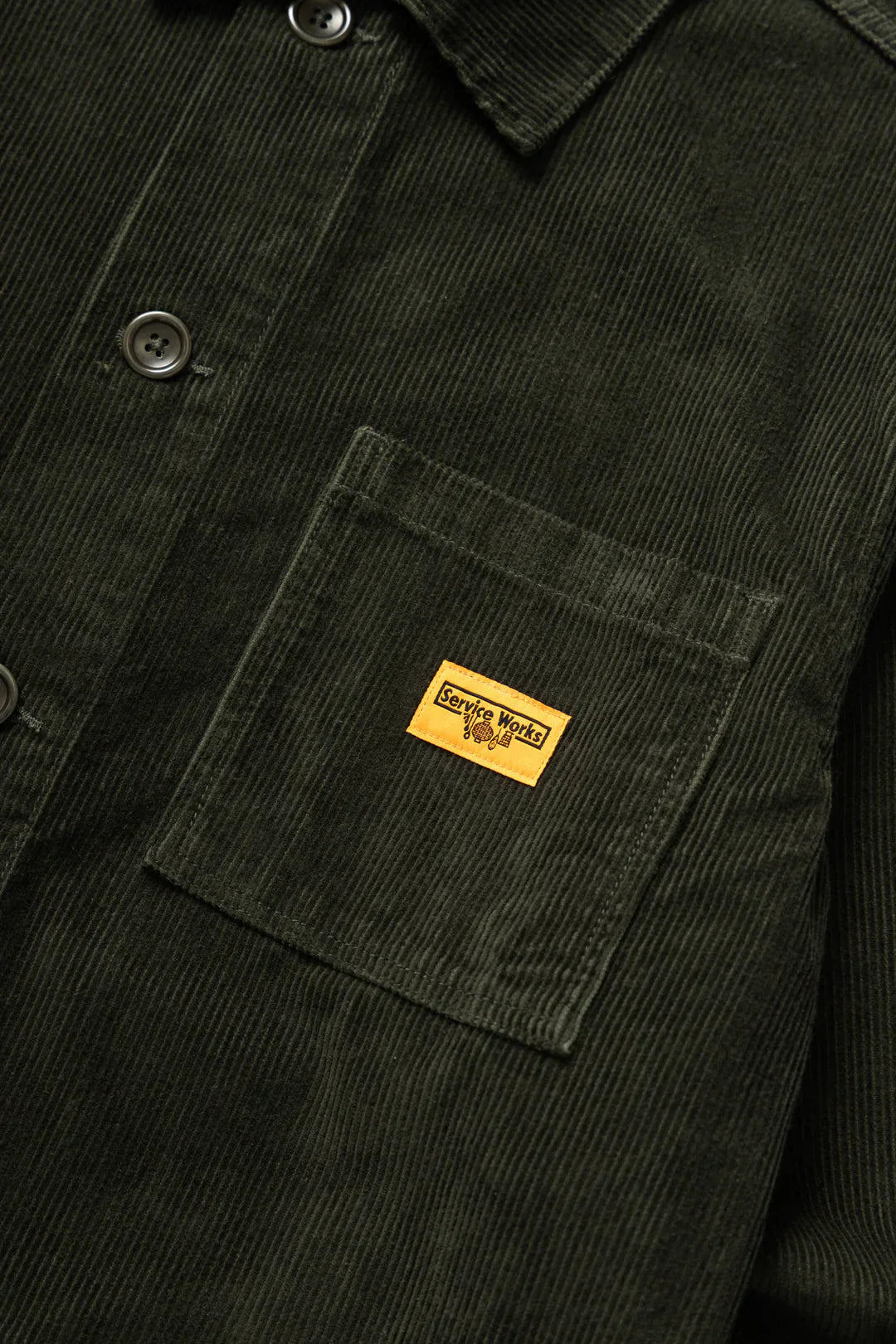 Service Works Corduroy Chore Shirt — Coppice — view 5