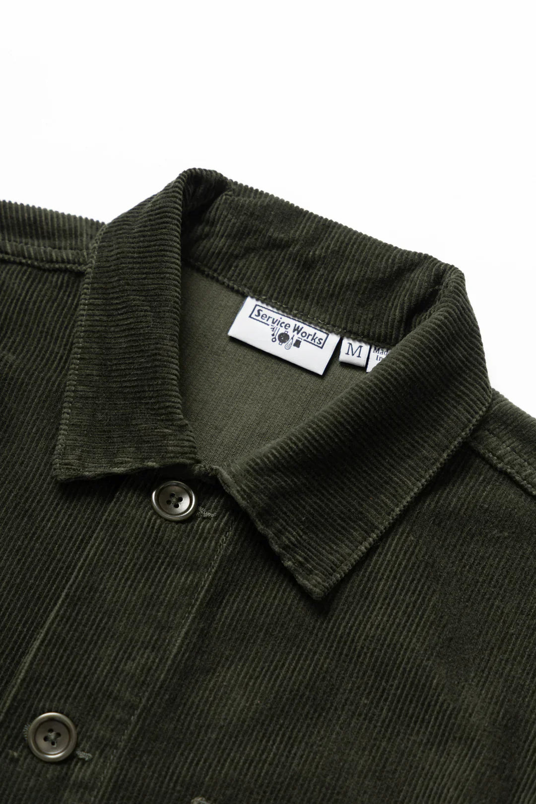 Service Works Corduroy Chore Shirt — Coppice — view 4