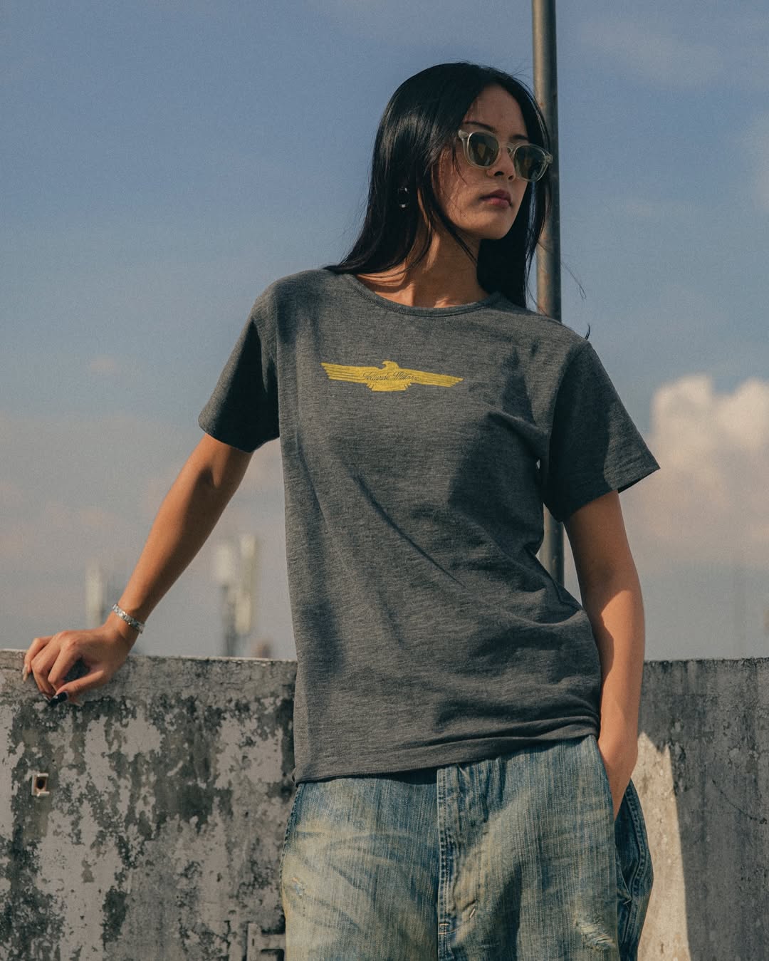 Telluride Highway Star Tee — Grey — view 2