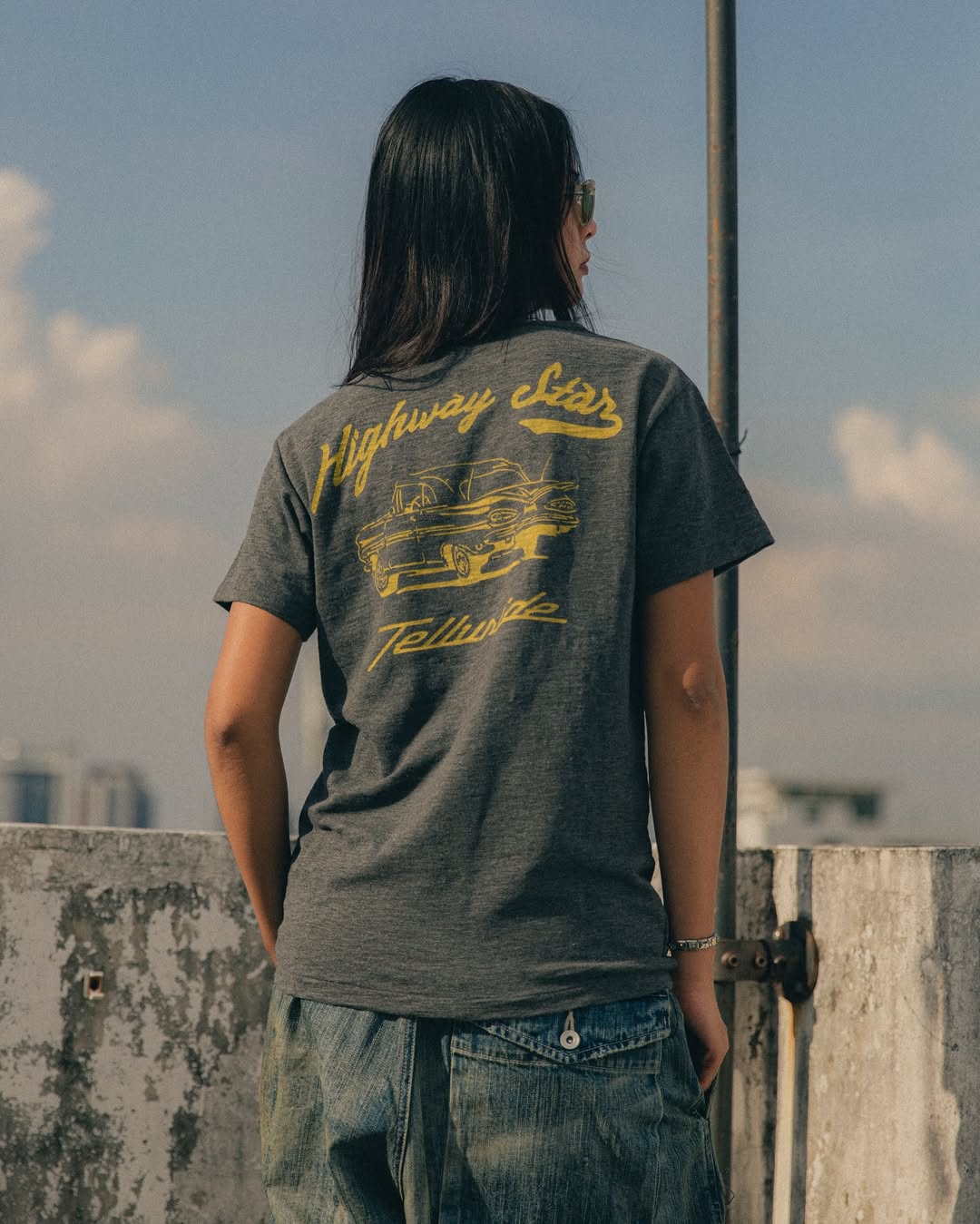 Telluride Highway Star Tee — Grey — view 3