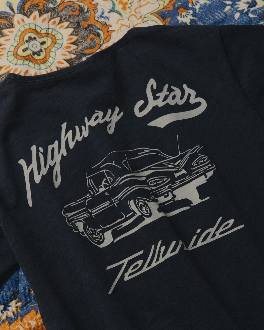 Telluride Highway Star Tee — Navy — view 3