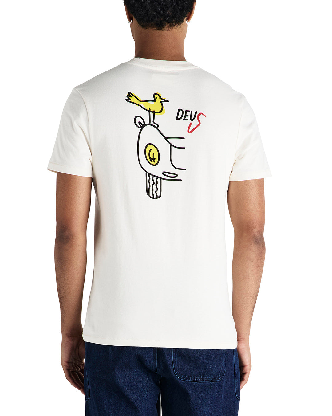 specter-rare-birds-tee-pristine-white|Model