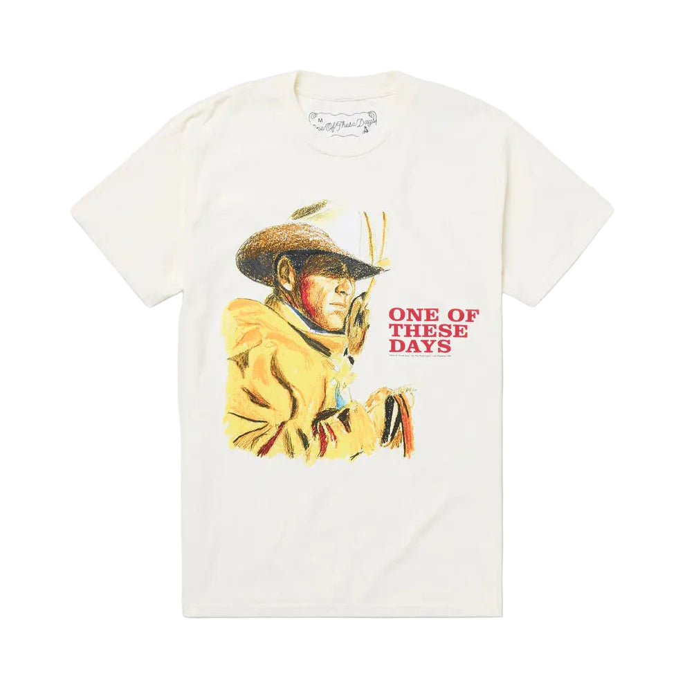 One Of These Days Tomorrow Never Knows Tee — Bone — front view