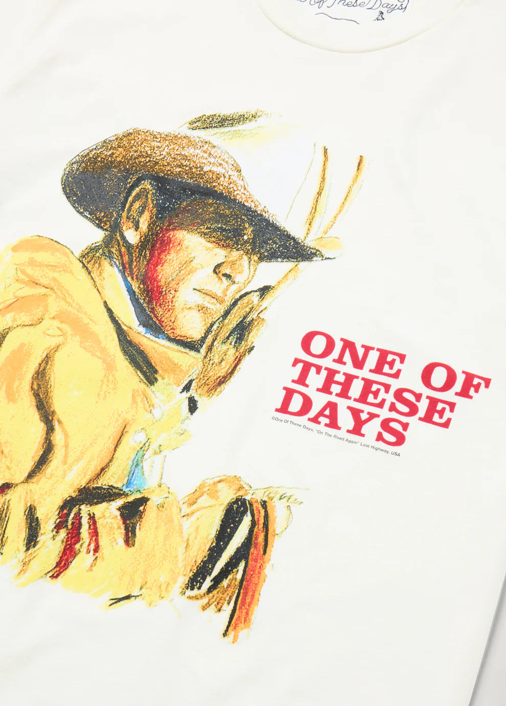 One Of These Days Tomorrow Never Knows Tee — Bone — view 4
