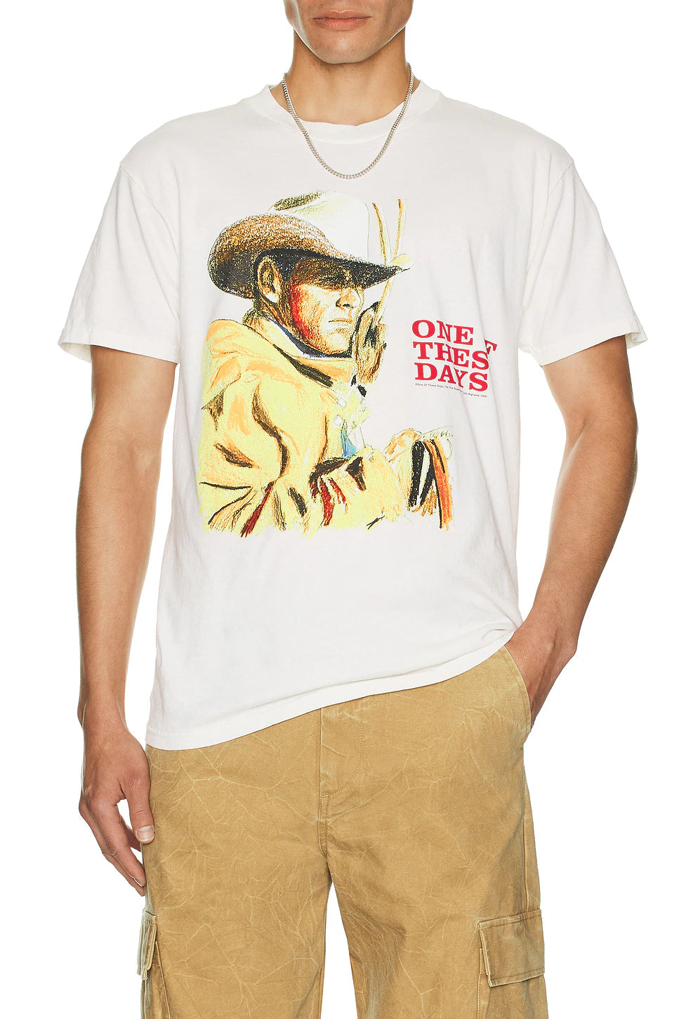 One Of These Days Tomorrow Never Knows Tee — Bone — view 2