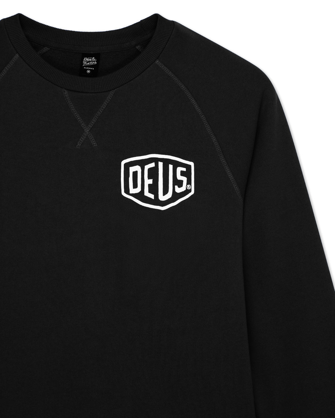 DEUS EX MACHINA VENICE ADDRESS CREW - BLACK