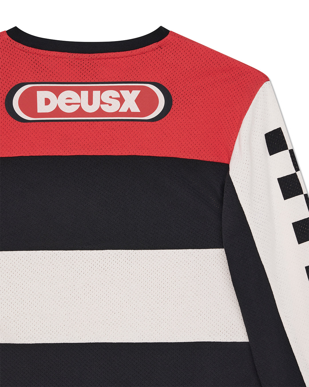 DEUS EX MACHINA VILANDER MOTO JERSEY - VALIANT RED COMBO