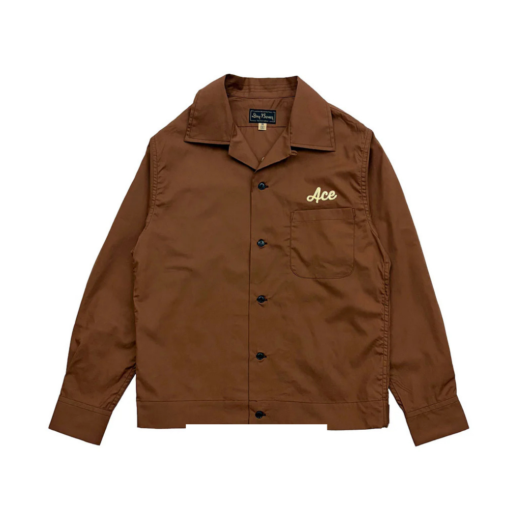 Dry Bones Bowling Shirt Venom — Camel — front view