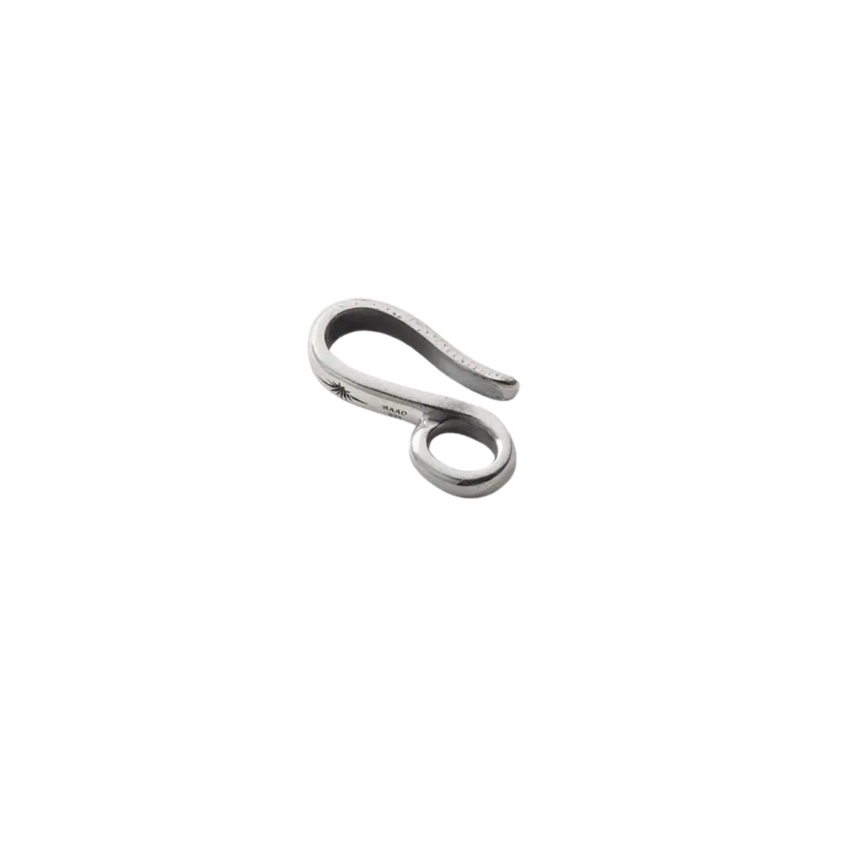 Saad Sun Symbol End Hook Silver 925 Necklace Parts — No Color — front view