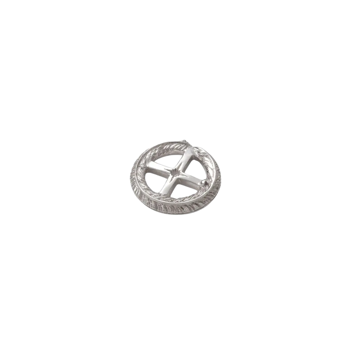 Saad Medicine Wheel Silver 925 Pendant Top — No Color — front view