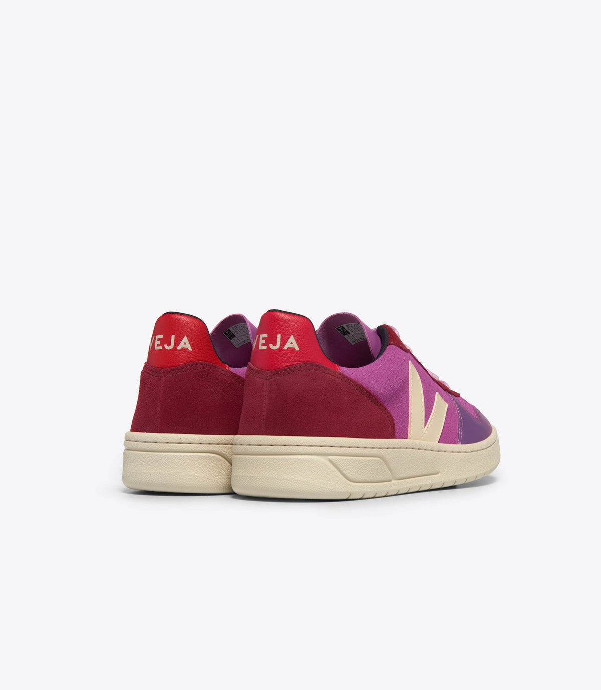 Veja V-10 Suede Multico Ultraviolet Calcaire — view 3