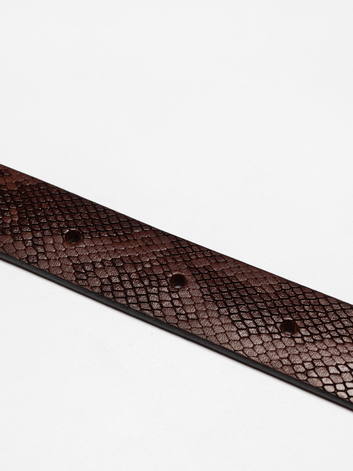 NUDIE JEANS WESTERN FAUX SNAKE - SILVER BELT