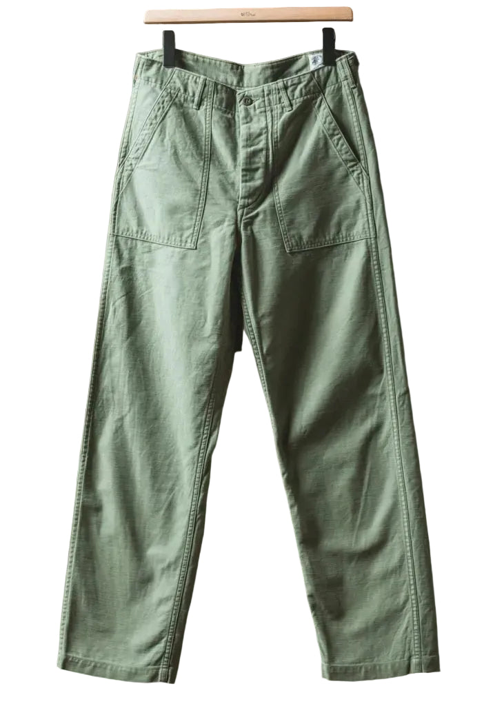 orSlow Us Army Fatigue Pants — Green — front view