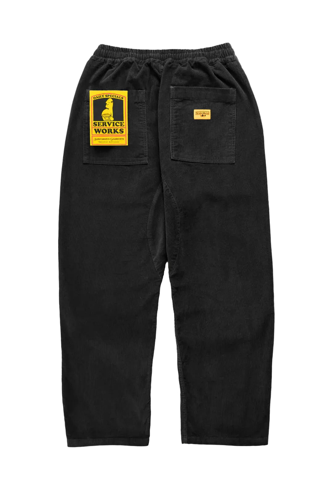 Service Works Corduroy Chef Pant — Black — view 2
