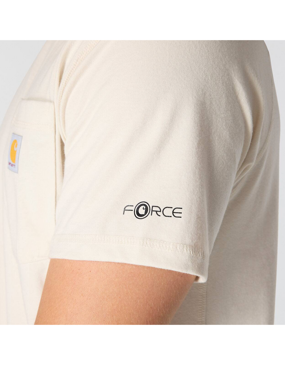 Carhartt Force Relaxed Fit Midweight Short Sleeve Pocket T-Shirt — Malt — view 4