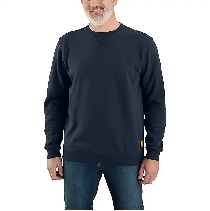 Carhartt Loose Fit Midweight Crewneck Sweatshirt — New Navy — front view